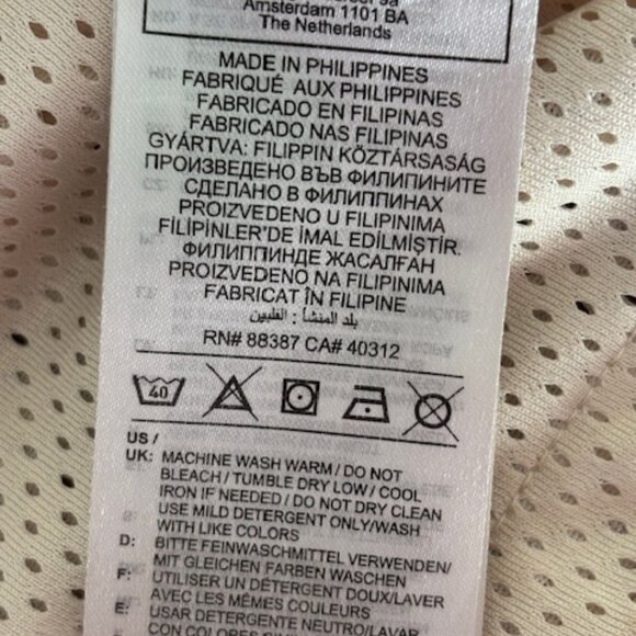 Adidas Tyshawn Button Up TJ Shirt Mesh Jersey Mens Medium Cream Short Sleeve - Picture 9 of 10